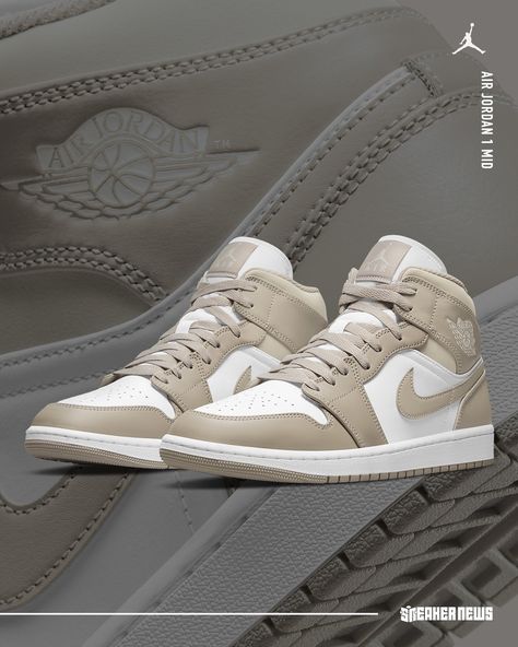 Jordan 1 Neutral, Nike Shoes Air Force, Trendy Shoes Sneakers, Jordan Shoes Girls, All Nike Shoes, Cute Nike Shoes, Hype Shoes, Cute Nikes, Aesthetic Shoes