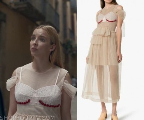 Killing Eve: Season 3 Episode 4 Villanelle’s White Tulle Embellished Bustier Dress Killing Eve Villanelle Outfit, Movies Dresses, Villanelle Dress, Villanelle Style, Villanelle Outfits, Movie Outfit, Worn On Tv, Tv Show Outfits, Killing Eve