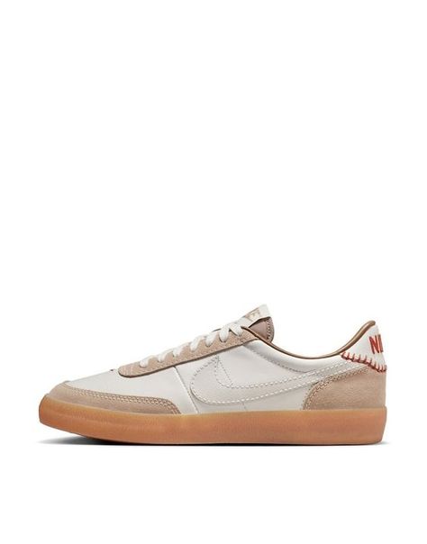 Great as in the photo White Sneakers Women’s, Nike Killshot 2 Outfit Women, Nike Trendy Shoes, Nike Kill Shot 2, Baddie Fashion, Off White Sneakers, Nike Internationalist, Fashion Tips For Men, Nike Branding