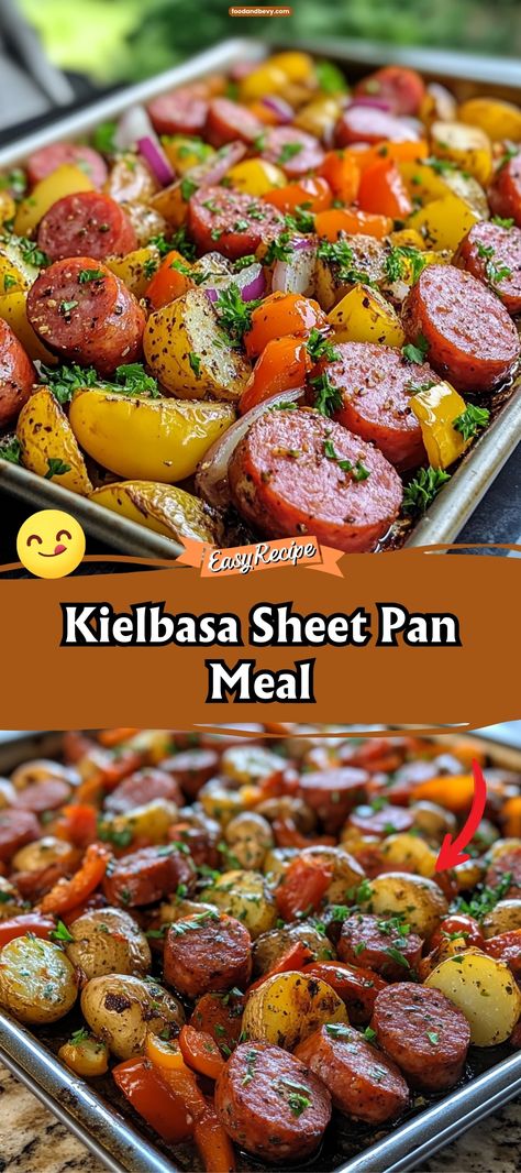 Kielbasa Sheet Pan Meal Kielbasa And Roasted Vegetables, Kielbasa Sheet Pan Meal, Kielbasa One Pan Meal, Kielbasa Sheet Pan Dinners, Sheet Pan Kielbasa And Veggies, Kielbasa Sheet Pan Dinner, Kielbasa Dinners, Kielbasa Sheet Pan, Sheet Pan Kielbasa