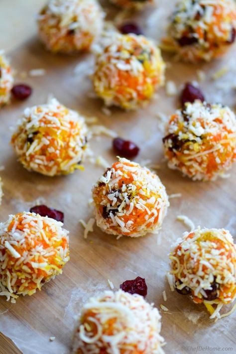 Carrot Halwa and Coconut Ladoos Nepali Recipes, Carrot Halwa Recipe, Gajar Halwa, Carrot Halwa, Coconut Truffles, Truffles Recipe, Sweet Carrot, Gulab Jamun, Sweet Meat