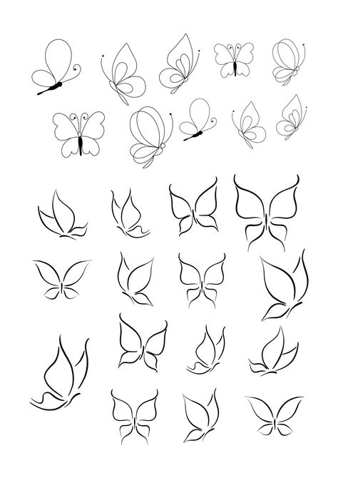 Printable Nail Art Practice Sheet, Printable Nail Art, Butterfly Art Drawing, Bond Paper Design, Tattoo Henna, Cute Easy Doodles, Simple Tattoo Designs, Minimalist Tattoos, Butterfly Drawing