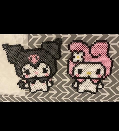 Hello Kitty And Friends Perler Beads, My Melody Perler Beads, Melanie Martinez Perler Beads, Perler Bead Templates, Perler Crafts, Diy Perler Bead Crafts, Melty Beads, Diy Perler Beads, Perler Beads Designs