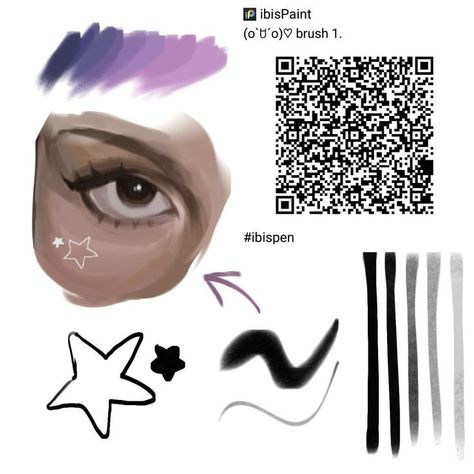 Ibispaint Paint Brush Qr Code, Brushes For Sketching Ibis Paint, Best Brushes In Ibis Paint, Ibis X Paint Brushes, Ibis Brush Sketch, Ibis Coloring Brush, Paint Ibis Paint Brush, Sketch Ibis Paint Brush, Sketch Brushes Ibispaint