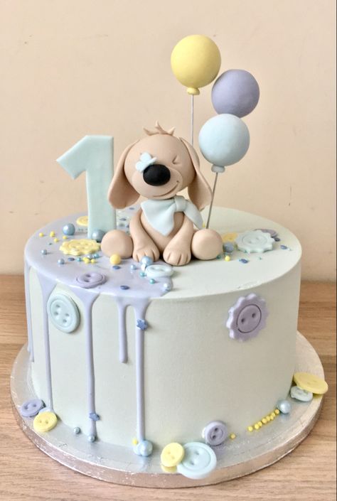 Torte Za Prvi Rodjendan Za Decake, Baby Shower Cake Designs, Dog Birthday Cake, Mini Tortillas, 1st Birthday Cakes, Baby Birthday Cakes, Dog Cake, Safari Birthday, Birthday Cake Kids