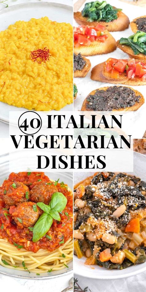 3 Course Vegetarian Dinner, Italian Vegetarian Recipes Dinners, Fancy Vegetarian Dinner Recipes, Vegetarian Recipes Italian, Vegetarian Italian Dishes, Easy Dinner Recipes Vegetarian, Italian Vegetarian Recipes, Vegetarian Italian Recipes, Big Salads