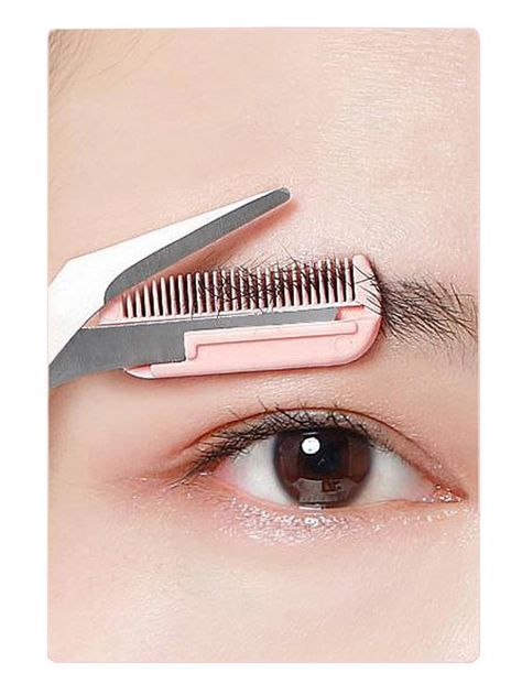 Pink Eyebrow Scissors With CombI discovered amazing products on SHEIN.com, come check them out! Eyebrow Scissors, Curved Eyebrows, Nose Hair Removal, Face Hair Removal, Eyebrow Tools, Hair Shaver, Tutu Ballet, Eyebrow Grooming, Eyebrow Razor