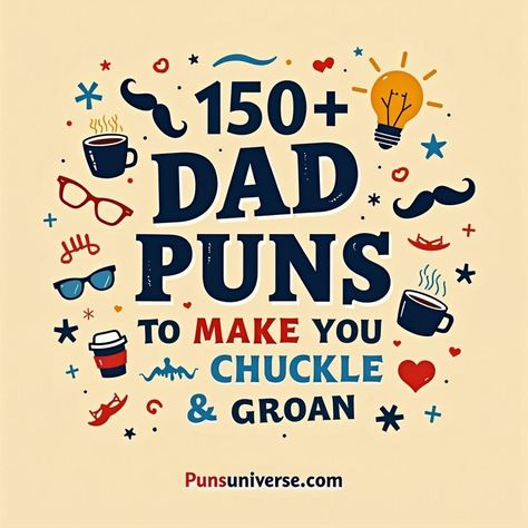 Get ready to pun-der over 150 dad jokes that are so bad, they’re good! From groan-worthy one-liners to chuckle-inducing quips, this collection is perfect for any occasion. Bring a smile or an eye-roll to your day—because laughter is the best gift a dad can give! #puns #dadjokes #humor #funny #laughter #comedy 

Pin it now and spread the pun-derful joy! Pun Motivation, Pun Intended Captions, Candle Puns, Dad Jokes Funny Puns, Funny Dad Jokes Hilarious Puns, Banana Puns Funny, Mushroom Puns, Book Puns, Animal Antics