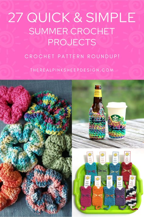 What To Crochet And Sell, Simple Crochet Items To Sell, Crochet Summer Projects Free Pattern, Crochet Projects For Craft Shows, Quick Crochet Projects For Craft Fair, Things You Can Crochet And Sell, Summer Crochet Ideas Projects Free Pattern, Summertime Crochet Projects, Small Summer Crochet Projects