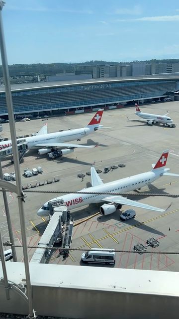 Zurich Airport, Air Lines, Busy Day, Zurich, How Many, Gate, Aircraft, Quick Saves