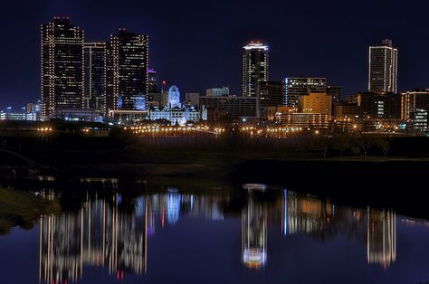 Now here is a Cowtowneer skyline! Fort Worth, you are my home and my heart! Fort Worth Skyline, Create Tattoo, Ft Worth, Super 8, Texas Travel, Fort Worth Texas, Forest Park, Dallas Fort Worth, Big City