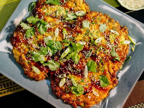 Egg Foo Young Recipe | Geoffrey Zakarian | Food Network Egg Foo Young Recipe, Geoffrey Zakarian, The Kitchen Food Network, Asian Meals, The Kitchen Recipes, Egg Dishes, Egg Dish, Asian Flavors, Chinese Dishes