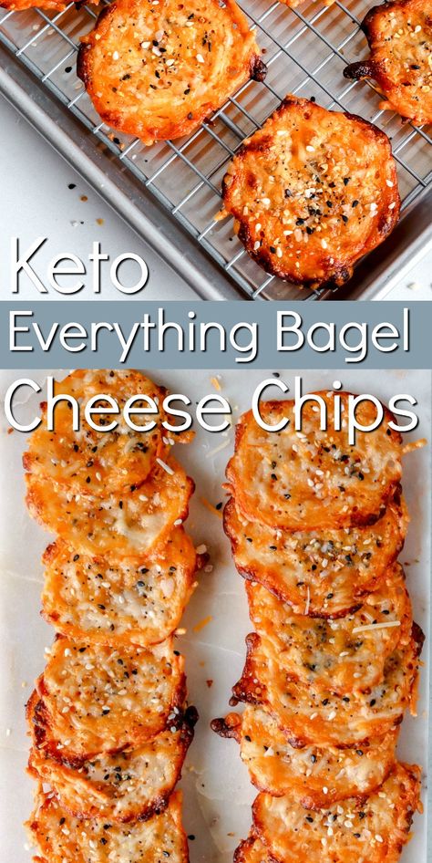 Airfryer Keto Snacks, Simple Healthy Snacks Savory, Everything Bagel Seasoning Recipes Keto, Keto Everything Bagel Bites, Keto Everything Bagel Recipe, Salty Keto Snacks Easy, Cottage Cheese Chips Everything Bagel, Keto Cheese Chips Recipes, Keto Sausage Balls 3 Ingredient