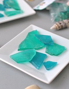 This beautiful and fun Sea Glass Rock Candy is perfect for parties and favor bags. Sea Glass Candy, Rock Candy Recipe, Bakery Goodies, Meringue Cookie, Geode Cake, Heart Kids, Chocolate Creations, Homemade Candy, Tasty Kitchen