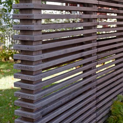 Contemporary Landscape Privacy Screen Design, Pictures, Remodel, Decor and Ideas - page 14 Slatted Fence, Garden Dividers, Horizontal Fence, Garden Screening, Modern Fence, Wooden Fence, Garden Fencing, Ideas Pictures, Fence Design