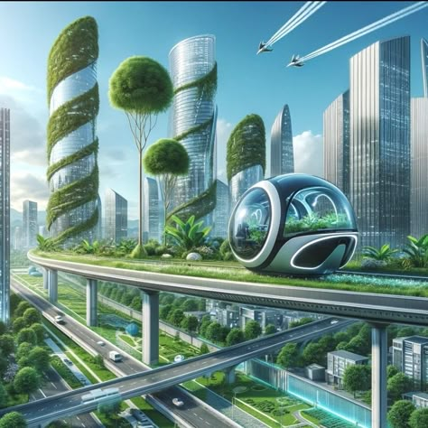 Eco Futurism, Tropical Houses Architecture, Smart Farm, City Tree, Speculative Design, Sci Fi Architecture, Eco Buildings, Earthship Home, Eco City