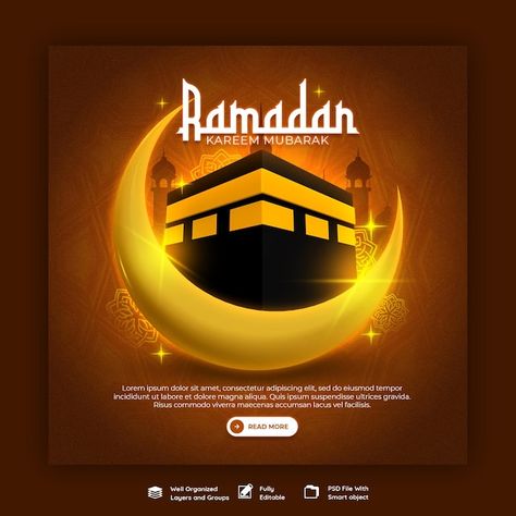 Free PSD ramadan kareem traditional isla... | Free Psd #Freepik #freepsd About Ramadan, Fire Horse, Adobe Illustrator Graphic Design, Social Media Banner, Ramadan Kareem, Instagram Post Template, Post Templates, Free Psd, Media Post