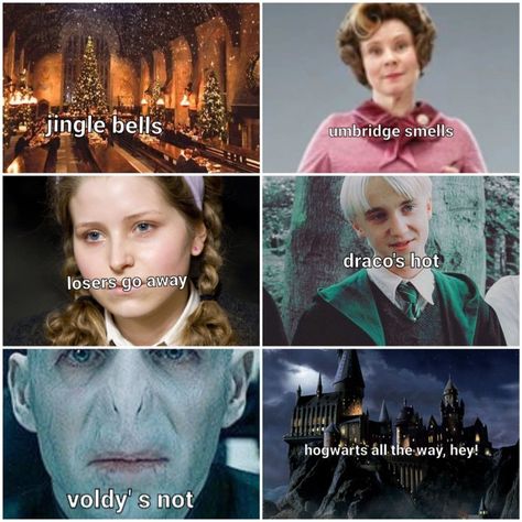 Follow me :D Jingle Bells Harry Potter Version, Jingle Bells Umbridge Smells, Harry Potter 2, Jingle Bell, Jingle Bells, Hogwarts, Follow Me, Harry Potter, Memes