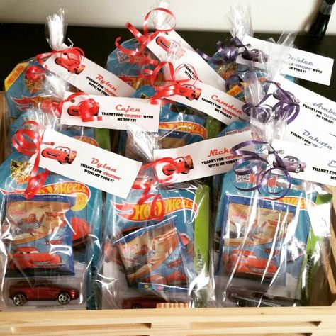 Hot Wheels Favor Bags, Cars Birthday Party Favors, Hot Wheels Party Favors, Cars Party Favors, Blaze Birthday, Motorcycle Birthday, Hotwheels Birthday Party, Disney Cars Party, Hot Wheels Party