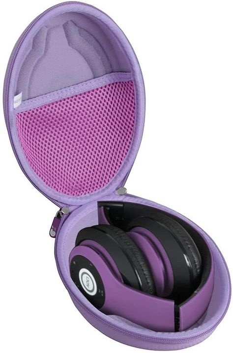 Hermitshell Hard Travel Case for iJoy Matte Rechargeable Wireless Bluetooth Foldable Over Ear Headphones (Purple) Headphones Case, Hp Sprocket, Portable Photo Printer, Portable Radio, Headphone Case, Ear Headphones, Bluetooth Headphones Wireless, Travel Storage, Portable Charger