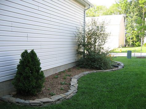 Landscape Side of Garage | Recent Photos The Commons Getty Collection Galleries World Map App ... Side Of Garage Landscaping, Garage Landscaping Ideas, Side Of Garage Landscaping Ideas, Garage Landscaping, Easy Landscape, Side Yard Landscaping, House Garage, Big Backyard, Rock Garden Landscaping