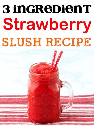 Sonic Strawberry Slush Recipe, Slushie Recipe For Kids, Strawberry Desserts Easy Quick, Strawberry Desserts Easy, Alcoholic Slush Recipes, Slush Drinks, Strawberry Slushie, Desserts Easy Quick, Autumn Desserts