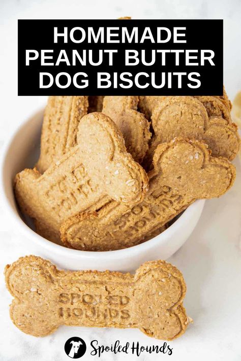 Diy Dog Biscuits Easy Doggie Treats, Dog Biscuits Homemade Peanut Butter, Crunchy Dog Treats Recipes, How To Make Dog Biscuits, Diy Dog Biscuits Easy, Homemade Dog Biscuits Recipe, Healthy Dog Biscuits Recipes, Home Made Dog Biscuits Recipes, Peanut Butter Dog Treats Homemade Easy