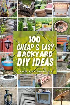 Spruce up your backyard on a budget with these cheap and easy DIY backyard ideas. From patio ideas to landscaping ideas, there are plenty of DIY projects to choose from that are guaranteed to work for big and small yards. Easy Diy Backyard Ideas, Diy Backyard Ideas, Diy Patio Ideas, Easy Backyard Diy, Yard Ideas Cheap, Backyard Design Ideas Budget, Cheap Backyard, Easy Backyard, Backyard Diy