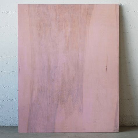 Pink Stained Wood, Pink Wood Stain, Plywood Closet, Plywood Painting, Painting On Plywood, Stained Plywood, Plywood Table, Das Boot, Pink Furniture