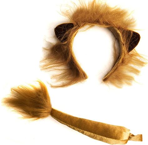 Circus Costumes Women, Lion Costume Diy, Animal Headbands, Ears And Tail Set, Lion Ears, Lion Party, Lion Costume, Animal Tails, Ears And Tail