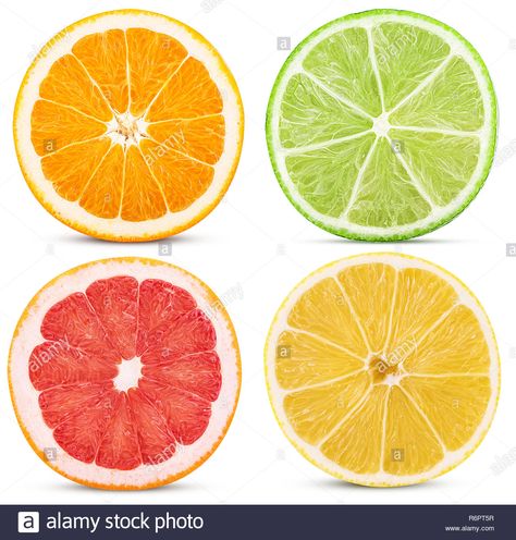 Fruit Cut In Half, Fruit Collage, Lemon Drawing, Fruits Drawing, Lime Paint, Orange Painting, Background Drawing, Bleach Art, Fruit Illustration