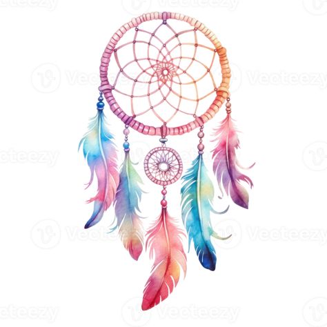 Watercolor dream catcher isolated. Illustration AI Generative Draw Dream Catcher, Dream Catcher Illustration, Watercolor Dream Catcher Tattoo, Dream Catcher Watercolor, Dream Catcher Vector, Dream Catcher Tattoo, Watercolor Ideas, American Indian Art, Dream Catchers