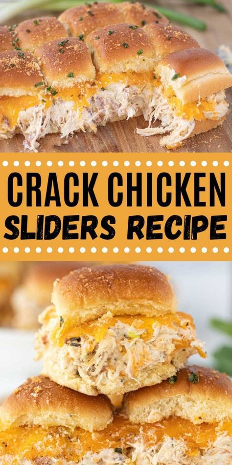 Crack Chicken Sliders Recipe Cracked Out Recipes, Chicken Sliders With Rotisserie Chicken, Instapot Buffalo Chicken Sliders, Dips With Rotisserie Chicken, Garlic Parmesan Chicken Sliders On Hawaiian Rolls, Pulled Chicken Sliders Recipes, Sliders Chicken Bacon Ranch, Pull Apart Chicken Sliders, Chicken Philly Sliders Hawaiian Rolls