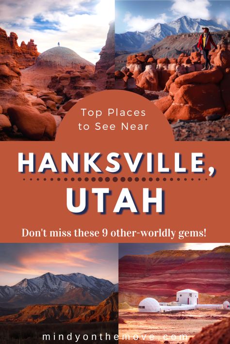 Places To Visit In Utah, Hanksville Utah, Utah Travel Guide, Best Time To Visit Utah, Southern Utah Travel, Utah Must See Bucket Lists, Goblin Valley State Park, Goblin Valley, Utah Vacation