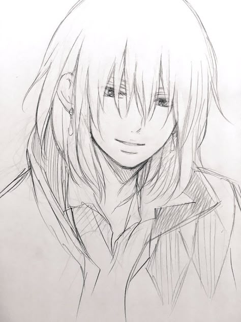 Drawing Howl's Moving Castle, Howl Drawing Sketch, Howls Moving Castle Sketch, Ghibli Drawing Sketch, Howl Sketch, Howls Moving Castle Drawing, Ghibli Sketch, Castle Sketch, Howl's Moving Castle Howl