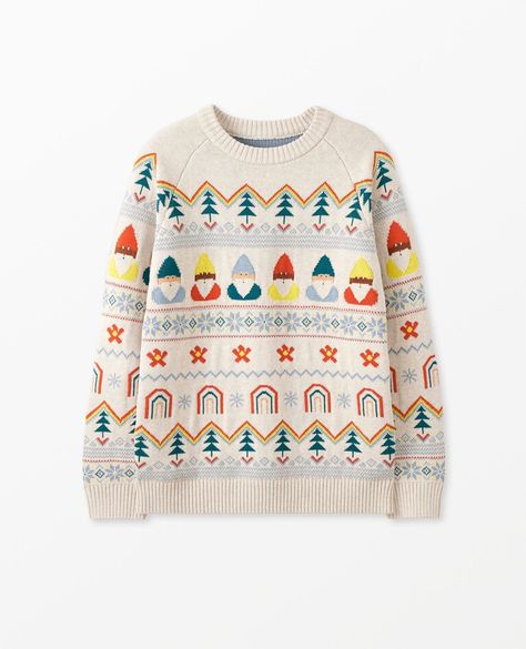 Adult Unisex Fair Isle Sweater | Hanna Andersson Family Sweaters, Vibrant Clothing, Long Johns Pajamas, Soft Pajamas, Fair Isle Sweater, Hanna Andersson, Kids Pajamas, Cotton Sweater, Printed Sweatshirts