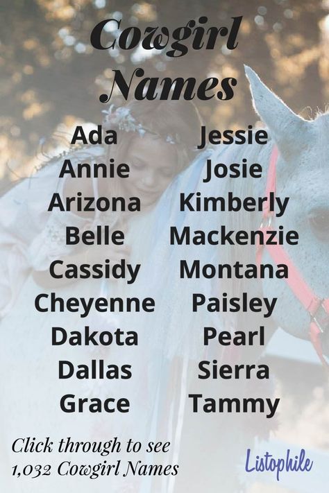 Cowgirl Names, American Names, Cowboy Names, Oc Names, Names For Girls, Sweet Baby Names, Best Character Names, Cool Baby Names