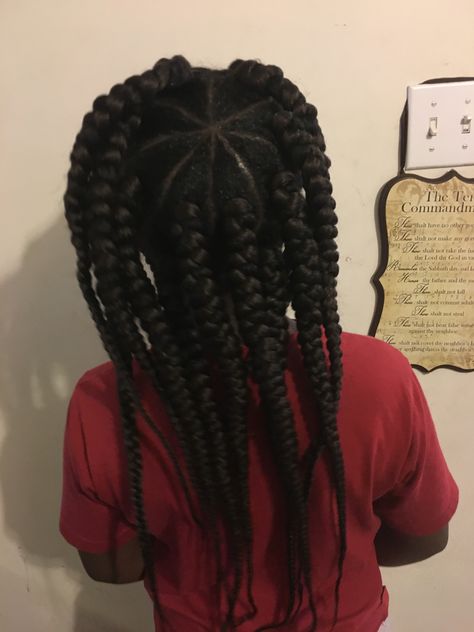 6 Jumbo Box Braids, Jumbo Goddess Braids, Jumbo Knotless Box Braids, Aesthetic Surgeon, Braids Jumbo, Big Braids, Jumbo Box Braids, Diy Braids, Jumbo Braids