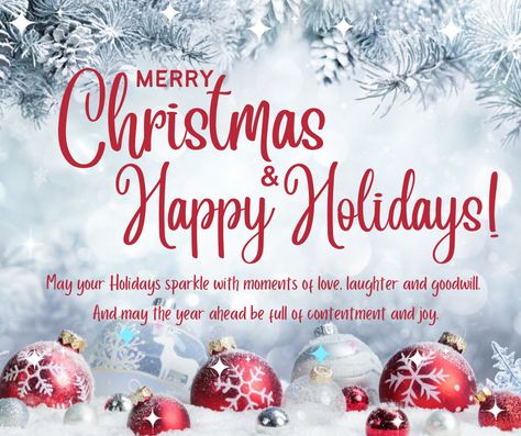 Merry Christmas & Happy Holiday! Happy Xmas Images Christmas Greetings, Happy Xmas Images, Merry Christmas Post, Happy Holidays Images, Merry Christmas Mom, Holiday Memes, Christmas Sayings, Merry Christmas And Happy Holidays, Seasons Greetings Card