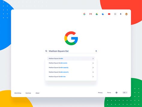 Freebie Google Search Redesign Concept Light & Dark by Asylab Website Search Design, Google Design Graphics, Search Ui Design, Search Engine Design, Google Search Page, Search Ui, Google Design, Google Search Engine, Google Material Design