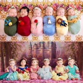 Last year, the newborn photo of these six Disney Princesses went viral for being simply adorable. Now that these little ones are turning one, the photographer behind the magical photo – Karen Marie of Belly Beautiful Portraits – rounded up the little ladies again to see how they have grown. And, I promise, the photos … Disney Kızları, Humor Disney, Disney Amor, Disney Mignon, Disney Princess Babies, Drawing Hands, Princess Photo, Karakter Disney, Disney Princess Drawings