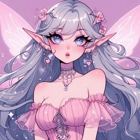 Fairy Core Pfp, Fairies Fanart, Princess Drawing Reference, Fairy Oc, Fairy Pfp, Discord Pfp, My Little Pony Comic, Cute Fairy, Comic Art Girls