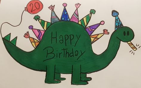 Dinosaur Card Diy, Dinosaur Birthday Card Ideas, Dino Birthday Card Diy, Dinosaur Birthday Card Diy, Dinosaur Birthday Cards, Dinasour Birthday, 3rd Birthday Card, Dinosaur Birthday Card, Toddler Boy Birthday