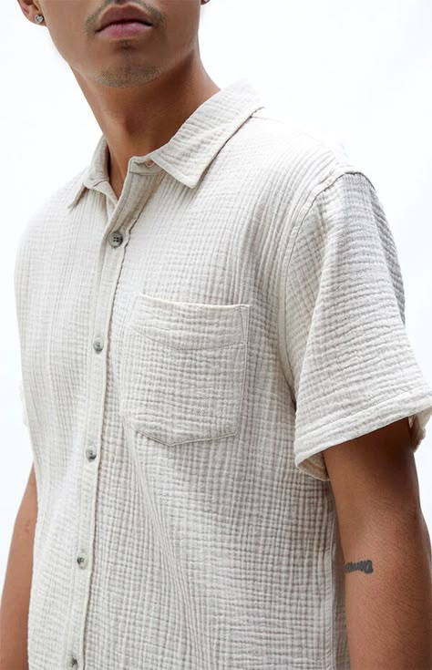 Vacation Clothing, Button Ups, Shirt Design Inspiration, Diamond Supply Co, Diamond Supply, Muslin Cotton, Vacation Outfits, Pacsun, Quality Clothing