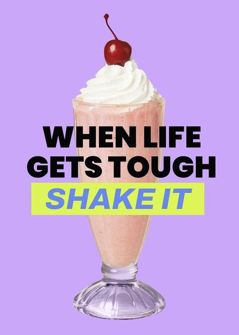 Instagram Story Template Blue, Milkshake Quotes, Aesthetic Beverage, Shake Aesthetic, Beverage Posters, Milkshake Aesthetic, Coconut Milkshake, Cherry Poster, Beverage Poster