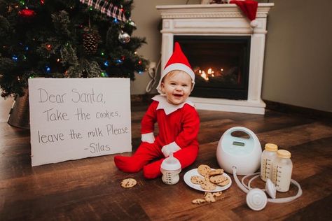 2 Month Thanksgiving Pictures, Real Life Elf On The Shelf Ideas, Elf On The Shelf Ideas Baby Photoshoot, Baby Elf Photoshoot, Elf On The Shelf Pictures With Baby, Baby Dressed As Elf On The Shelf, Baby As Elf On The Shelf, Elf Baby Photoshoot, Elf On Shelf Baby Pictures