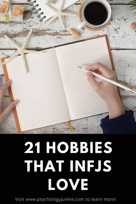 Looking for a new obsession? Get a look at 21 hobbies that INFJs LOVE. #MBTI #Personality #INFJ Enneagram Type 4 Careers, Infj Intelligence, Infj Hobbies, Infj Booklist, Infj Personality Humor, Introvert Hobbies, Advocate Personality, Infj Careers, Infj Advocate