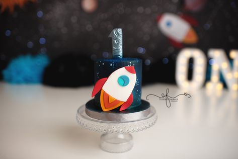 Rocket Smash Cake, Astronaut Smash Cake, Planet Smash Cake, Outer Space Cake Smash, Smash Cake Space Theme, Outer Space Smash Cake, 1st Trip Around The Sun Smash Cake, Space Themed Smash Cake, Space Smash Cake 1st Birthdays