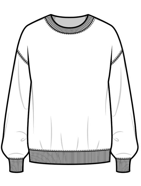 Knitwear Flat Sketch, Scarf Technical Drawing, Sweater Technical Drawing, Sweatshirt Technical Drawing, Sweatshirt Flat Sketch, Cardigan Sketch, Sweatshirt Sketch, Sweater Sketch, Sweatshirt Drawing