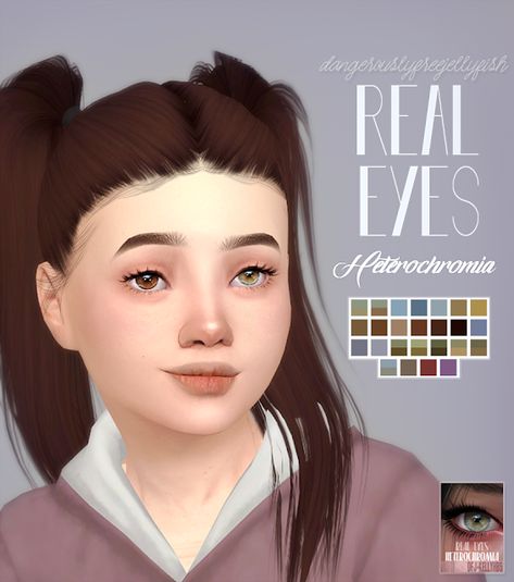 TS4 | Real Eyes Heterochromia | DangerouslyFreeJellyfishCC Sims 4 Cc Skin Details, Eyes Heterochromia, The Sims 4 Kids, Cc Eyes, Sims Makeup, Cc Makeup, Mods Sims 4, Los Sims 4 Mods, Sims 4 Cc Eyes